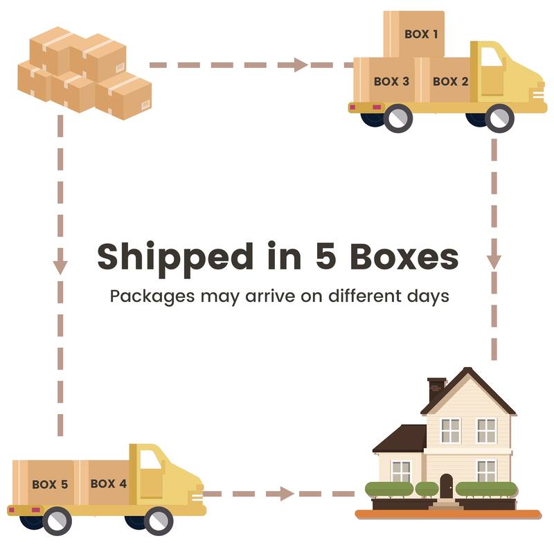 XIZZI 9-Piece Outdoor Patio Furniture Swivel Chair Set with Fire Pit