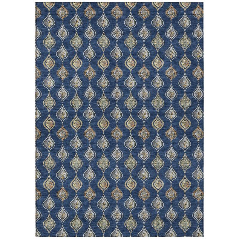 Machine Washable Indoor/ Outdoor Casual Greenwood Chantille Rug