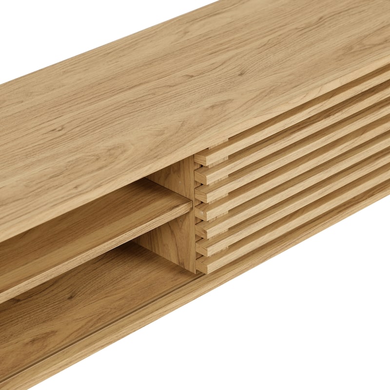 NPD Furniture Wilson 46 Inch KD Slat Low TV Stand