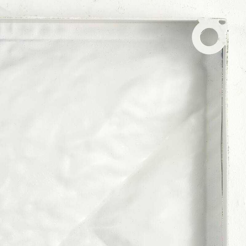 Metal Abstract Geometric Dimensional Home Wall Decor - White - Roche River Decor
