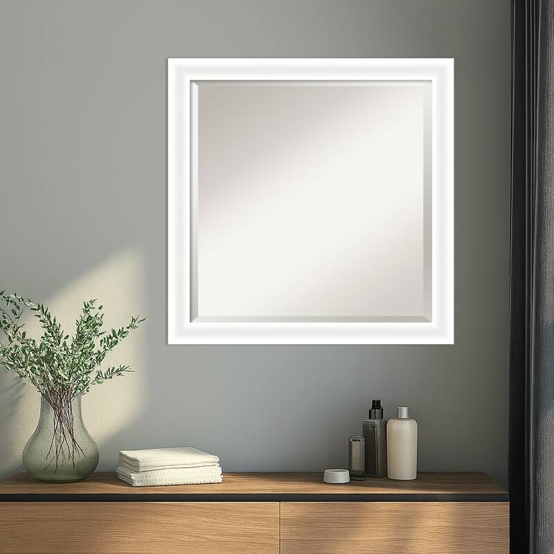 Oliver Narrow Beveled Wood Framed Wall Mirror