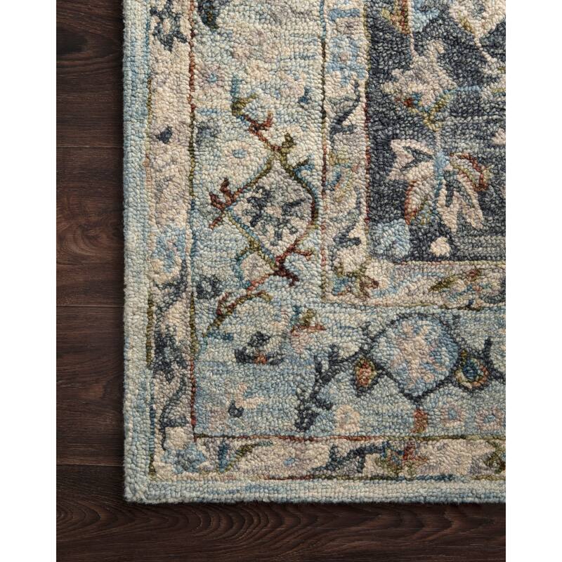 Alexander Home Karrie Hand-hooked Bordered Wool Area Rug