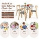 preview thumbnail 17 of 28, Gymax 5-Piece Kids Wooden Curved Back Activity Table & Chair Set w/Toy