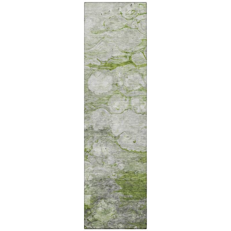 Machine Washable Indoor/ Outdoor Chantille Modern Abstract Rug