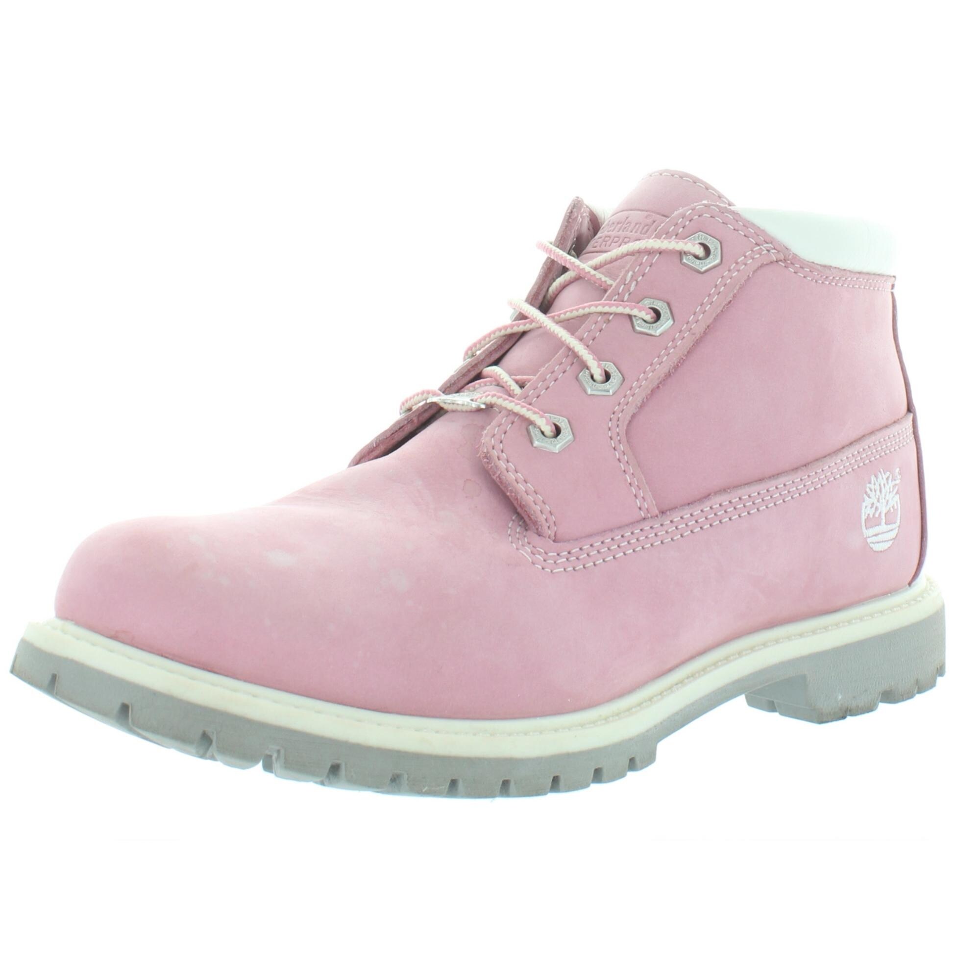pink chukka boots