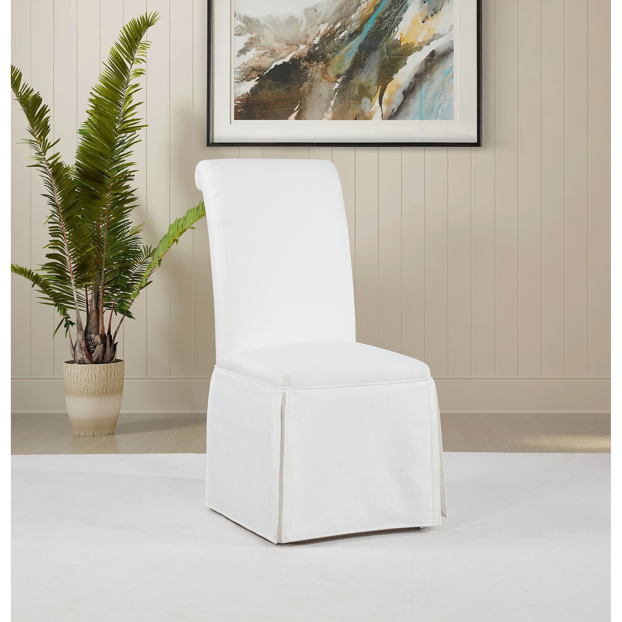 Shawna Upholstered Skirted Side Chair (Set of 2)
