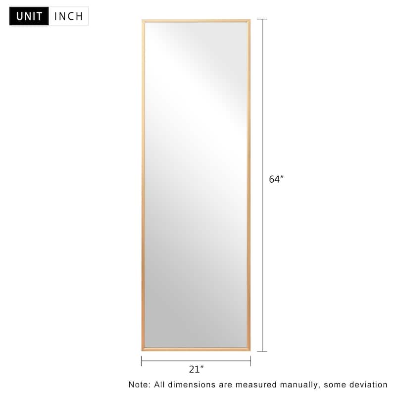 Dovelina Modern Full Length Floor Mirror - Freestanding Vanity Mirror for Bathroom or Living Space