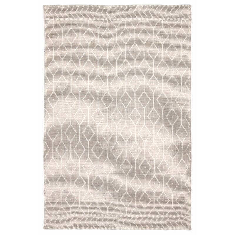 ECARPETGALLERY Braid weave Sienna Taupe Wool Rug - 6'0 x 9'3 - Taupe - 6'0 x 9'3