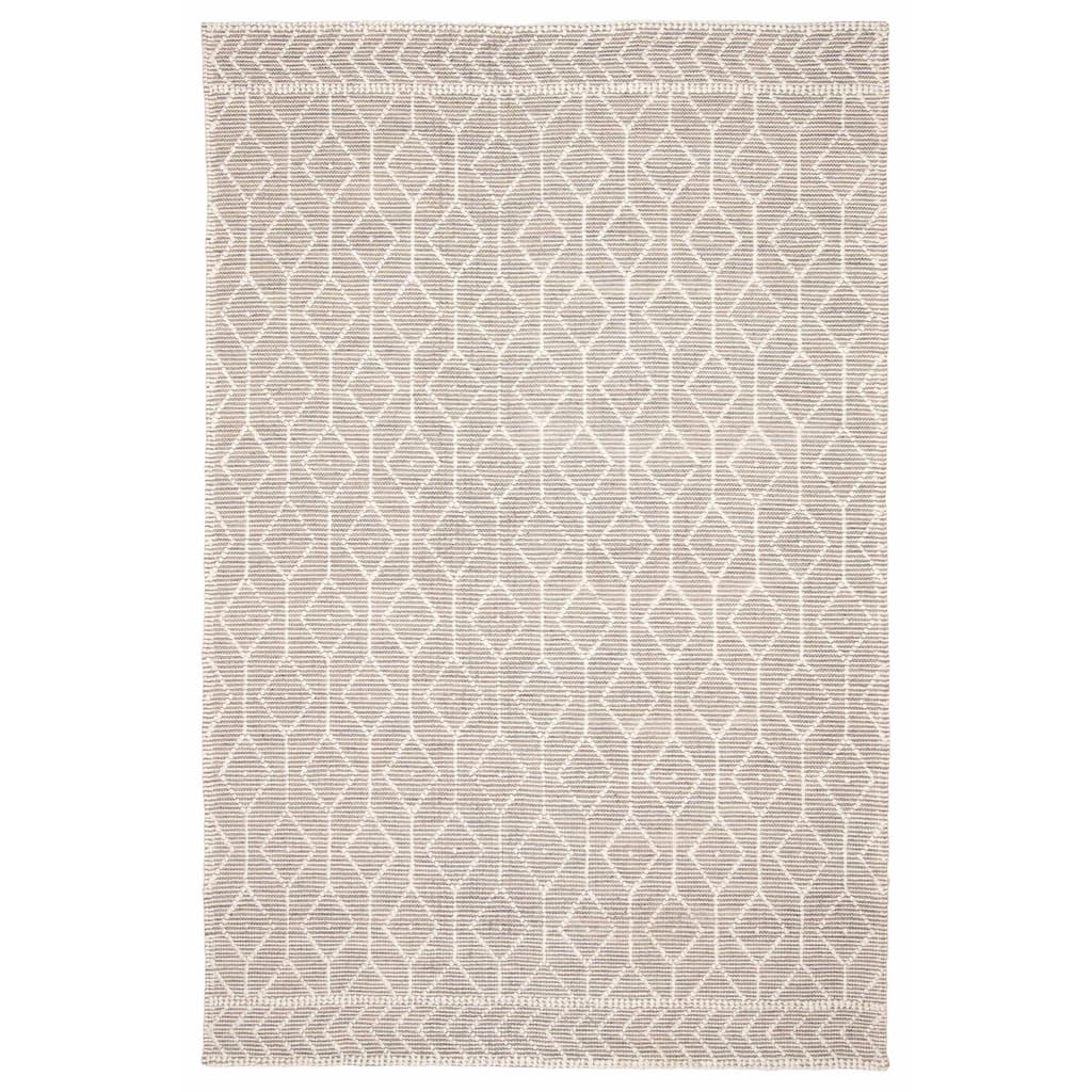 ECARPETGALLERY Braid weave Sienna Taupe Wool Rug - 6'0 x 9'3