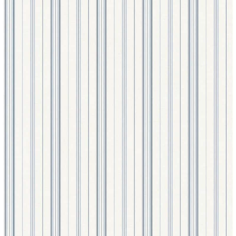 Seabrook Designs Chantilly French Stripe Unpasted Wallpaper