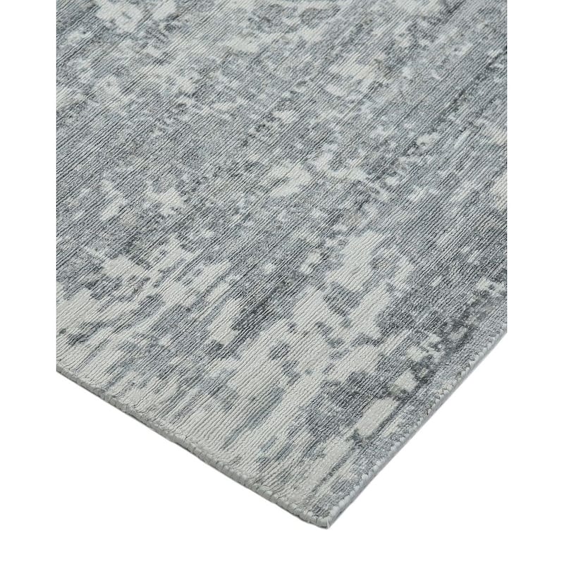 Overton Handmade Modern Contemporary Floral Area Rug
