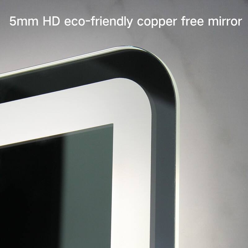 Rectangle Metal Frame LED Mirror, Wall Mirror On Sale Bed Bath