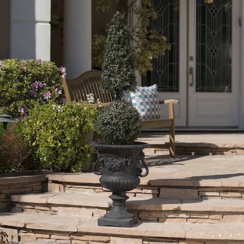 Handmade Classic Garden Outdoor Planter for Patio, Garden and Backyard - Antique Black