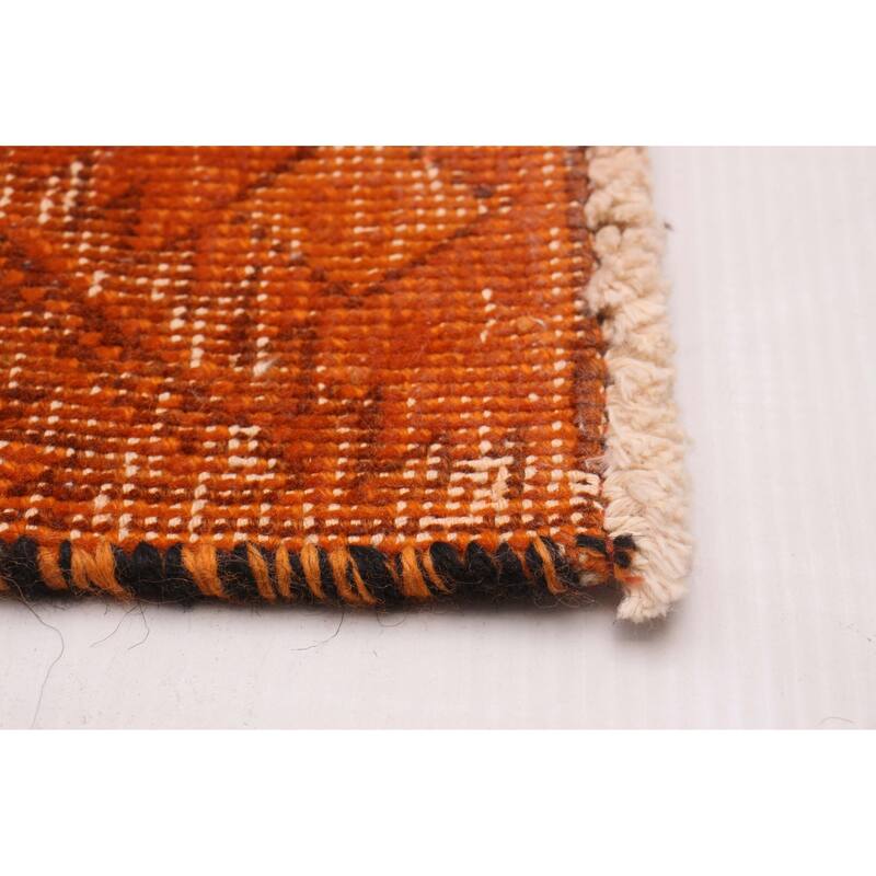ECARPETGALLERY Hand-knotted Color Transition Burnt Orange Wool Rug - 9'0 x 12'4