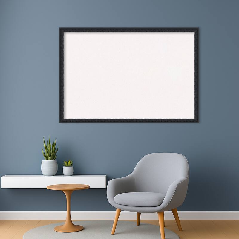 Bethany Black Wood Framed Cork Board - Bulletin Board, Organization Board, Pin Board