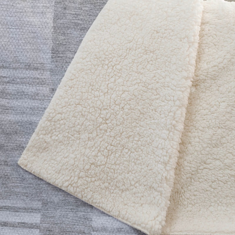 Premium Machine Washable Contemporary Sherpa Throw Blanket