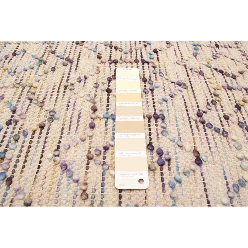 ECARPETGALLERY Braid weave Sienna Cream Wool Rug - 4'11 x 7'8