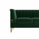 preview thumbnail 9 of 7, Velvet 3-Seat Sofa with Pull Point Decoration and High Rebound Sponge Cushion