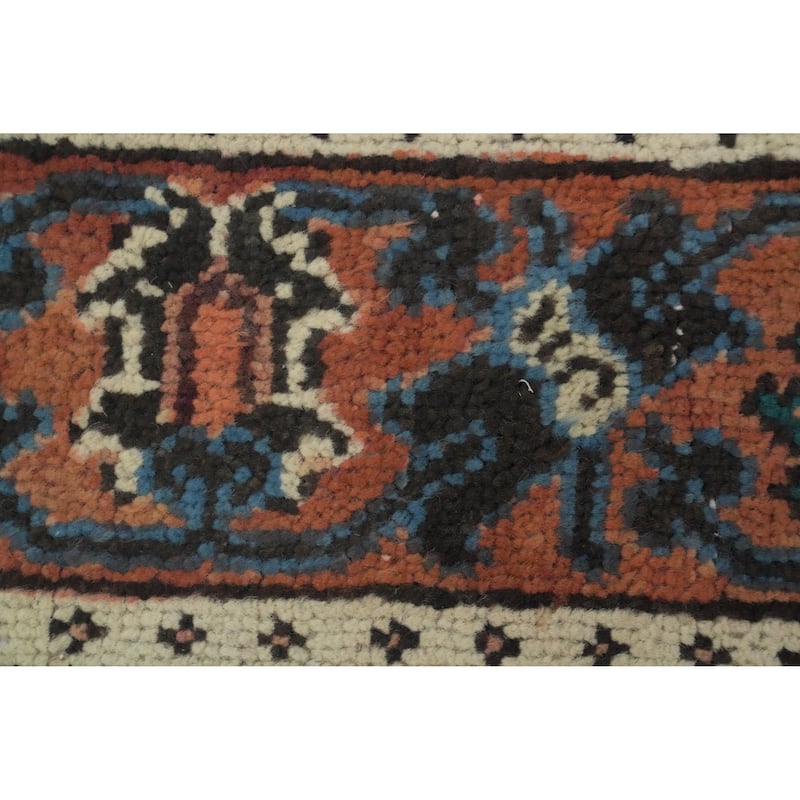 Hand Knotted Oriental 100% Wool Carpet Traditional Medallion Oranges & Rust Joshaghan Area Rug - 6' 8'' X 4' 2''
