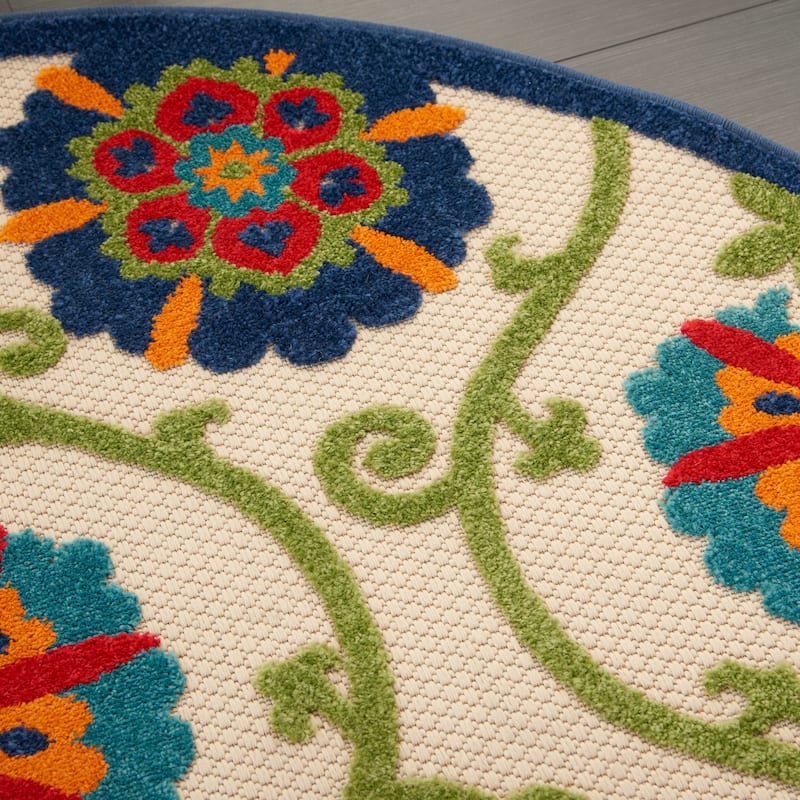 Lanikai Floral Indoor/ Outdoor Area Rug by Havenside Home