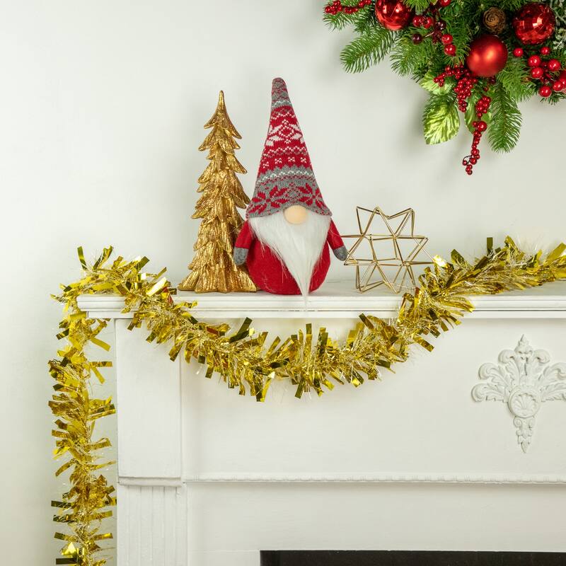 50' x 4' Wide Cut Tinsel Christmas Garland - Unlit
