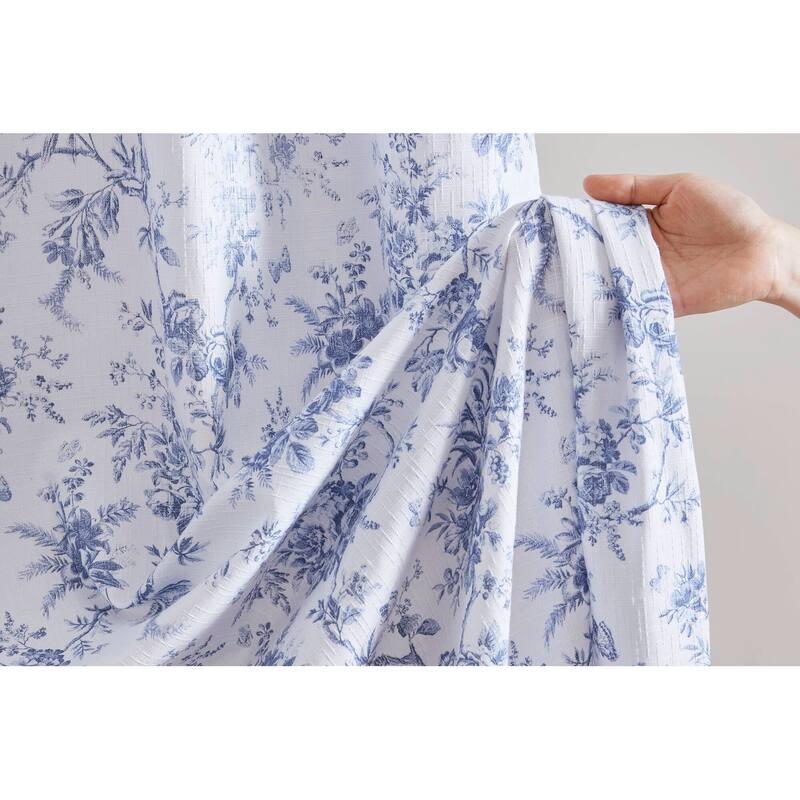 Laura Ashley Walled Garden Shower Curtain -- slub dobby 180gsm