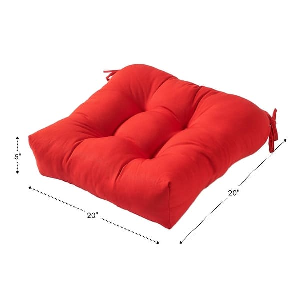 Greendale Home Fashions AZ4803S2-SALSA Set Di 2 Cuscini Quadrati Per Esterni 43 Cm - Cuscini Da Giardino In Poliestere, Imbottitura In Plastica Riciclata, Resistenti Ai Raggi UV, Macchie E Acqua