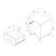preview thumbnail 17 of 17, South Shore Arlen 1-Drawer Nightstand