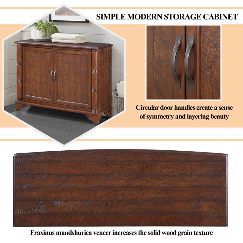 Console Table Entryway Sofa Couch Table with Adjustable Storage Shelf