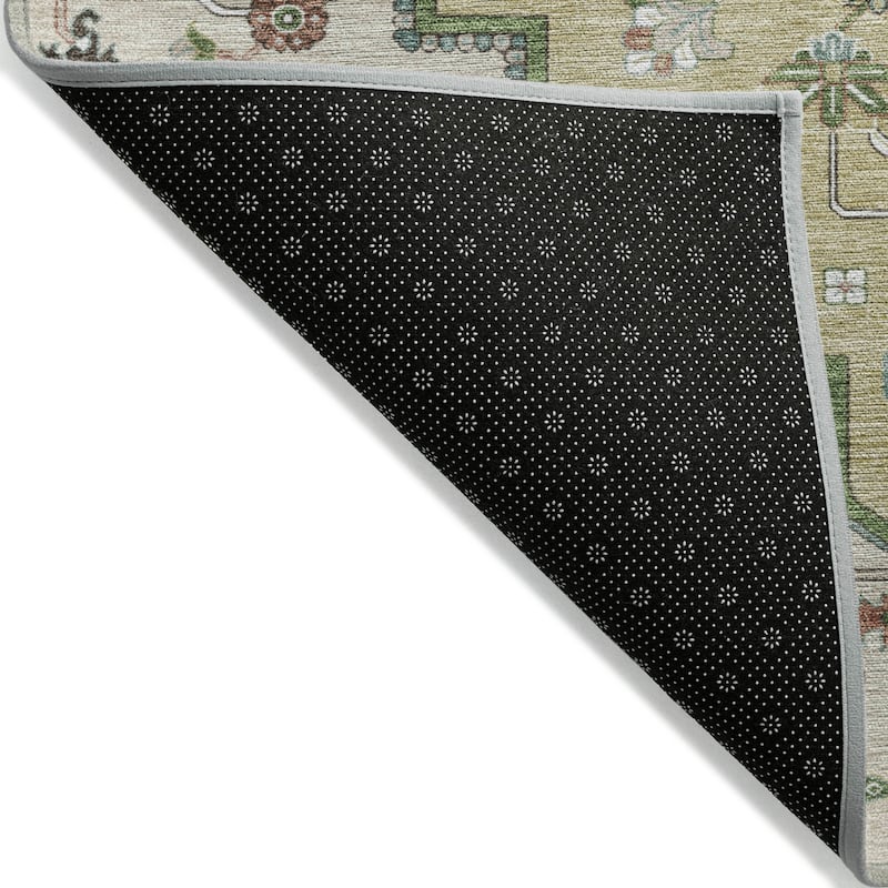 Machine Washable Indoor/ Outdoor Persian Traditional Chantille Rug