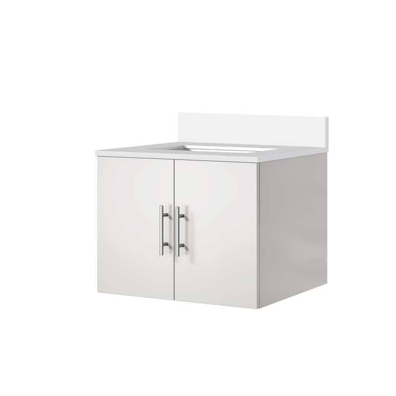 Geneva Bath Vanity with Quartz Top & Sink