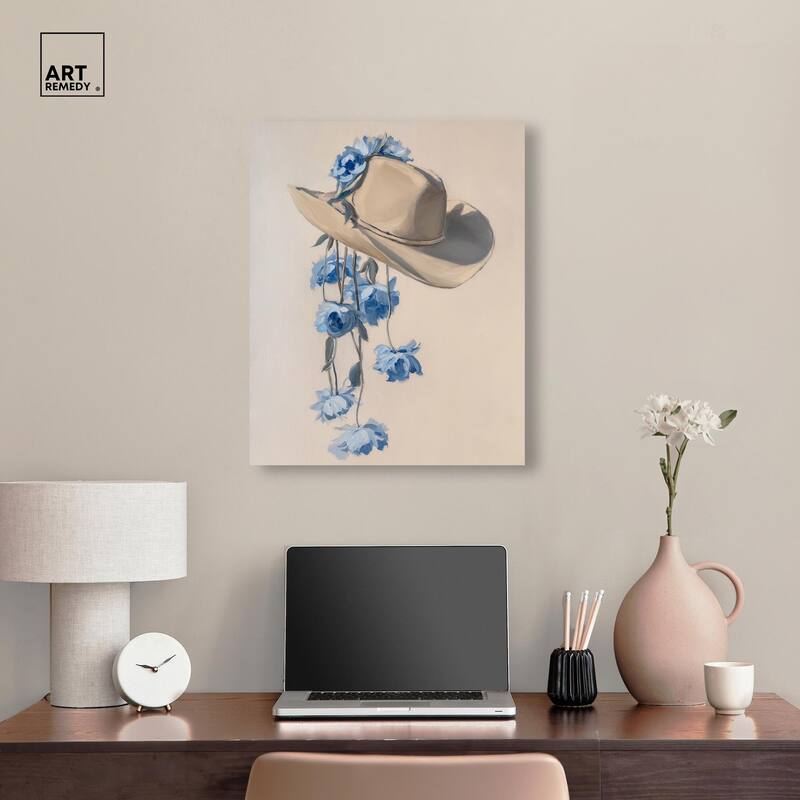 Brimming Blues II Canvas by Art Remedy, Gallery Wrapped