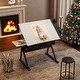 preview thumbnail 2 of 34, Adjustable Drawing Drafting Table Desk with 2 Drawers and Stool