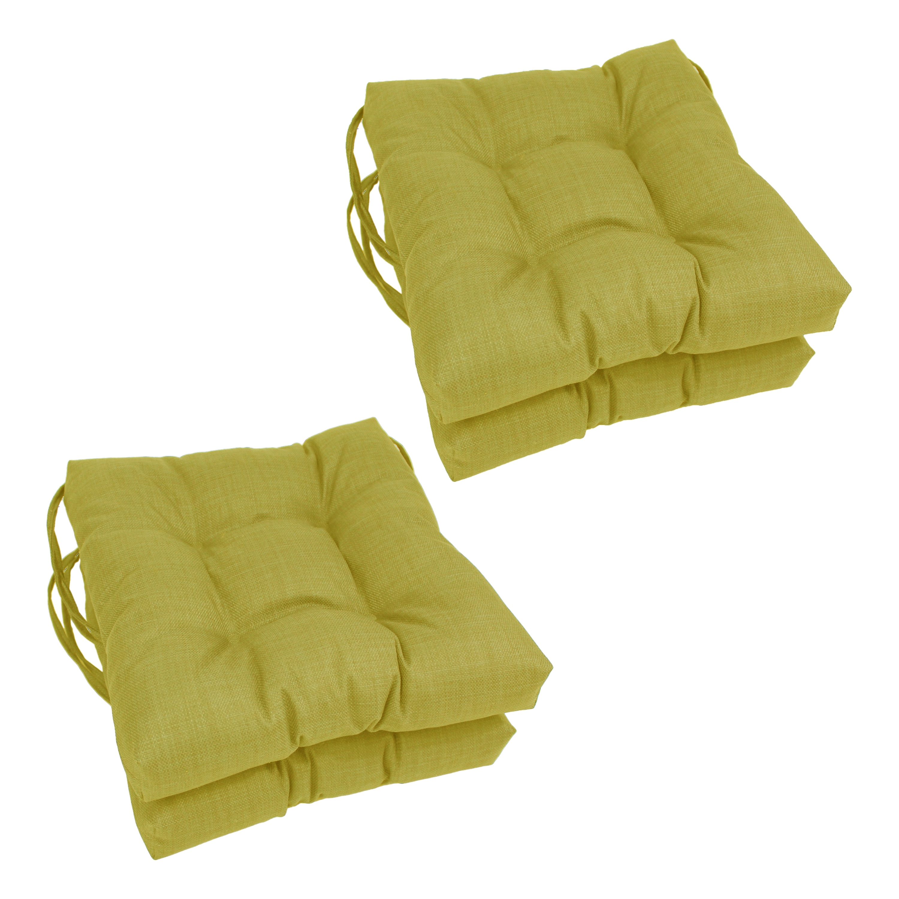 16 inch Square Indoor Outdoor Chair Cushions Set of 4 16 x 16