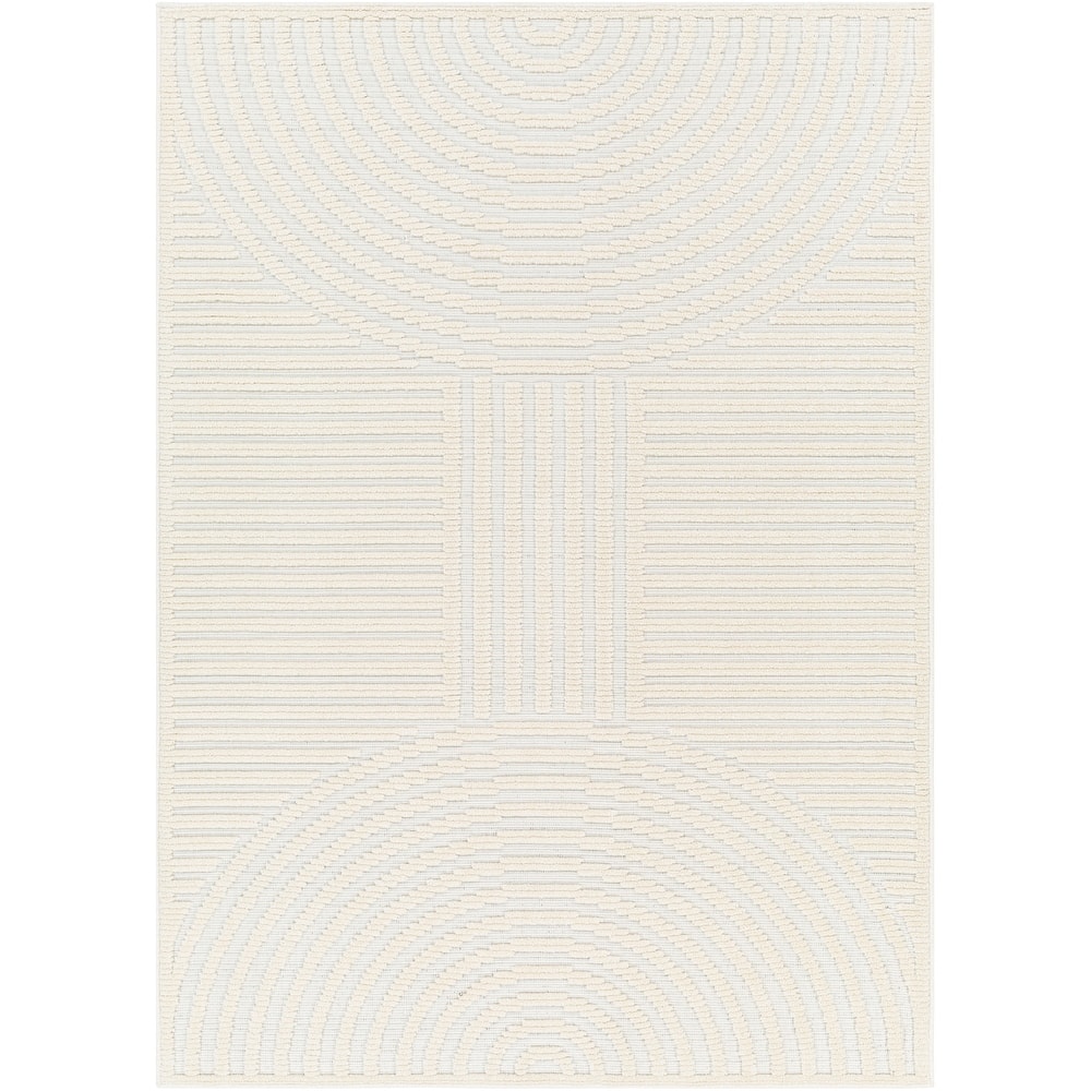 Livabliss Remi Mod Stripe Machine Washable Area Rug