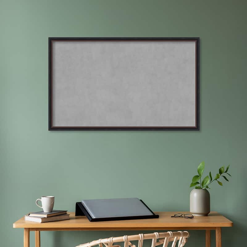 Amanti Art Salon Scoop Red Black Framed Magnetic Board
