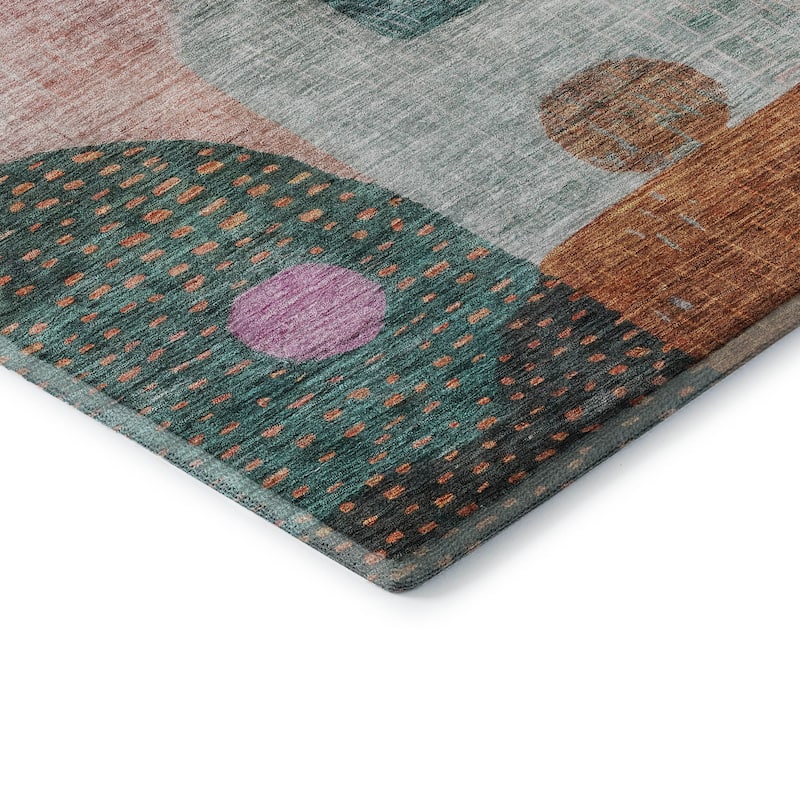 Premium Washable Super Soft Modern Retro Mayfield Rug