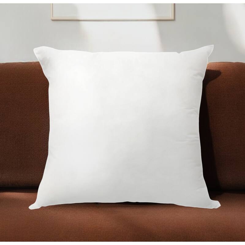 HomeRoots 22" White Down Feather Throw Pillow Insert - Accent - Down