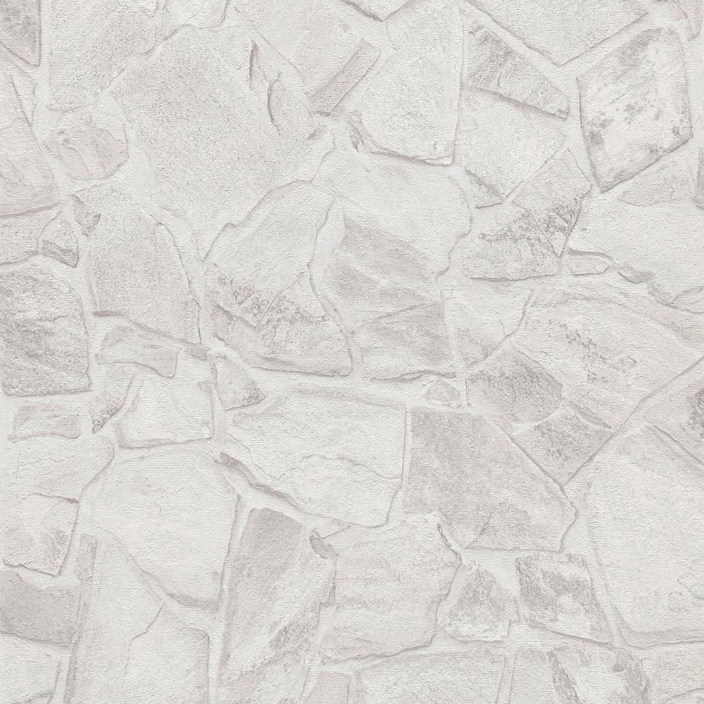 Galerie Wallcoverings Bricks and More Collection Slate Stone Wall Matte Finish Vinyl on Non-woven Wallpaper Roll