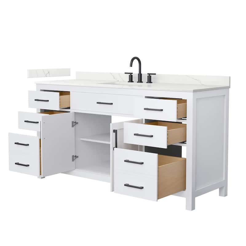 Wyndham Collection WCG2424-66S-QTZ-US3MXX Beckett 66" Free Standing