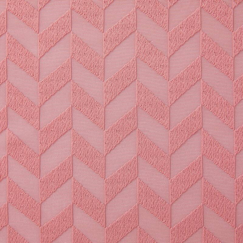 HLC.me Herringbone Lace Sheer Kitchen Cafe Curtain Tiers Swags Valance for Small Windows & Bathroom