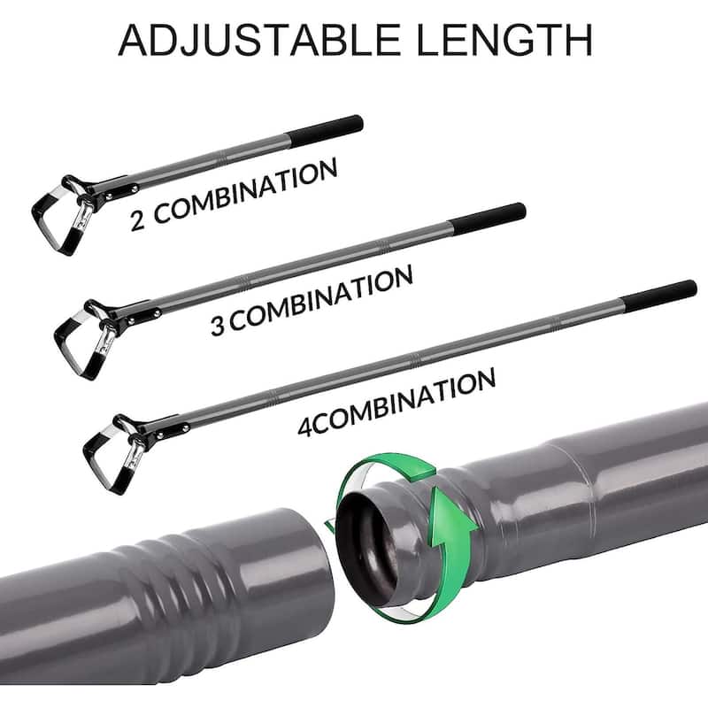 WaLensee Action Hoe for Weeding Stirrup Hoe Tools for Garden Hula-Ho with Adjustable 56 Inch Scuffle Loop Hoe