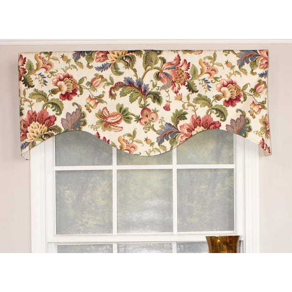 slide 2 of 2, RLF Home Noblesse Cornice Window Valance 2 Colors Available
