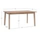 preview thumbnail 4 of 16, Linon Dolan Solid Rubberwood 60-inch Dining Table