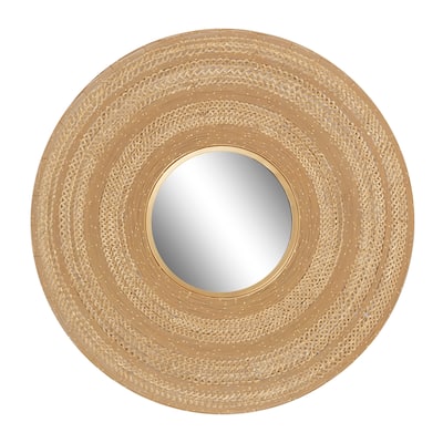 Metal Starburst Wall Mirror - Brown - Roche River Decor - 3"W x 40"L x 40"H