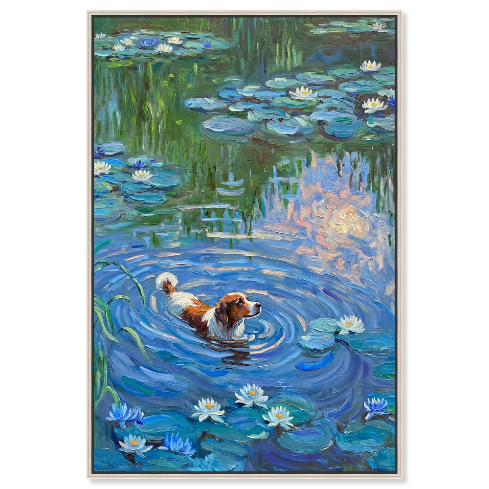 Lily Lagoon I Canvas Modern Classic by Art Remedy