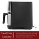 preview thumbnail 5 of 6, MegaChef 8.5 Quart Bundle Electric Air Fryer in Black and Stainless Steel with 125 Piece Paper Liners