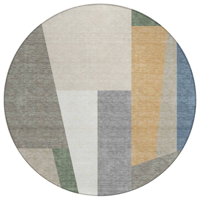 Machine Washable Indoor/ Outdoor Contemporary Jolie Chantille Rug