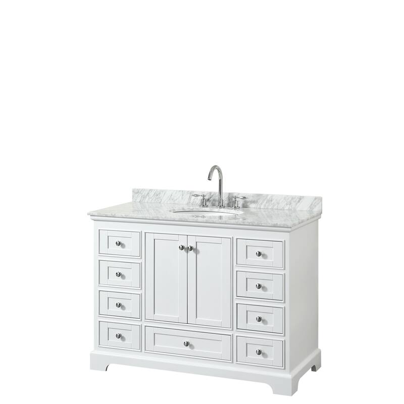 Deborah 48-inch Single Vanity, Oval Sink, No Mirror