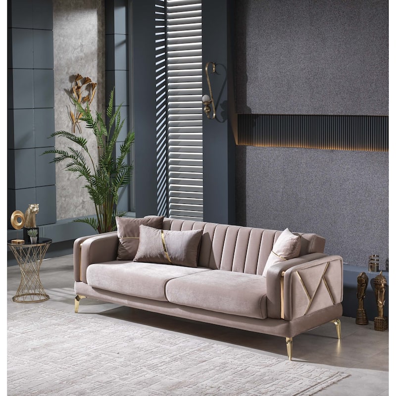 Vunto Modern Sofa And Two Chairs Living Room Set